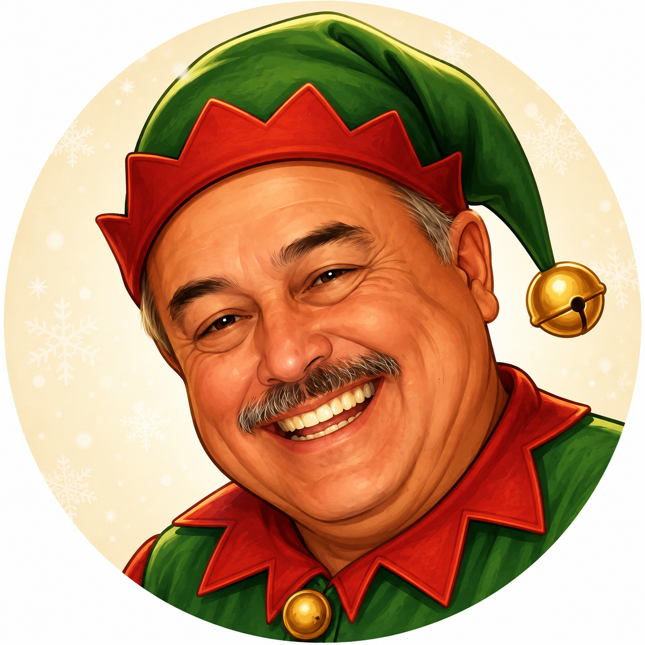 Cartoon Christmas elf